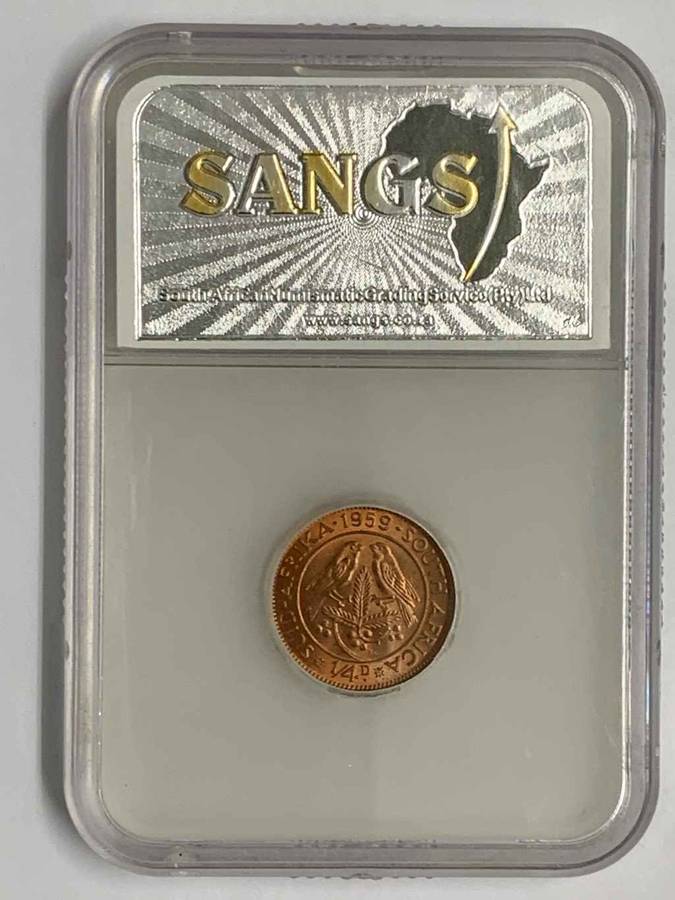 1959 1/4   (QUATER PENNY) - SANGS GRADED  MS62 RD