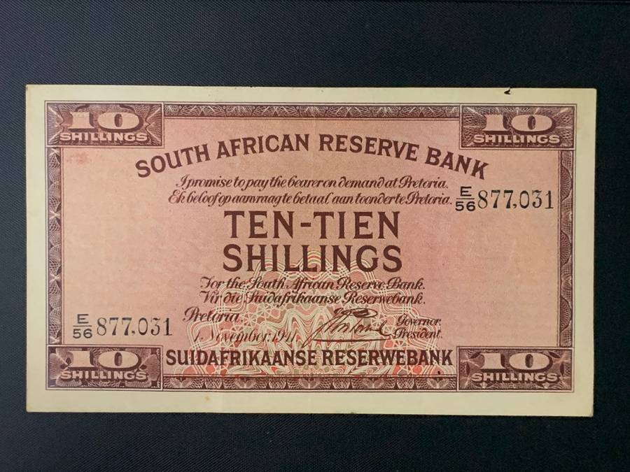 1941 ten shillings highly collectable