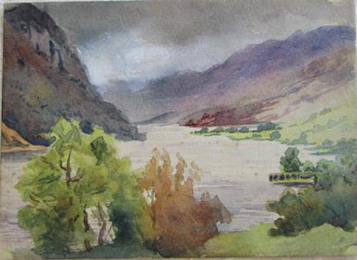 1920s ALMOST ANTIQUE, WATERCOLOUR ON PAPER UNSIGNED AND READY TO FRAME.