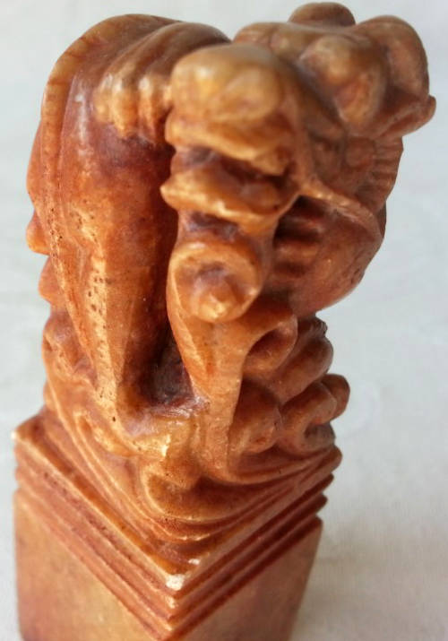 VINTAGE CHINESE, HAND CARVED SOAPSTONE  SEALS