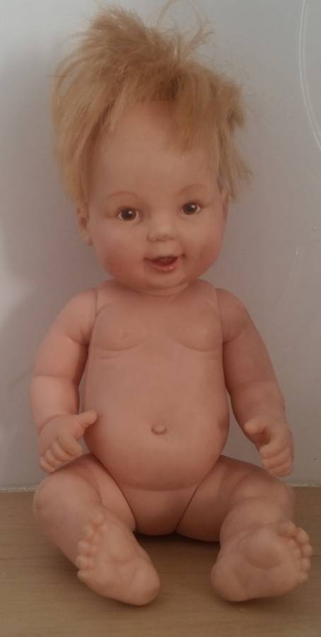 GALOOB BABY FACE THE CUTEST RUBBER DOLL, JUST LOOK AT THIS FACE