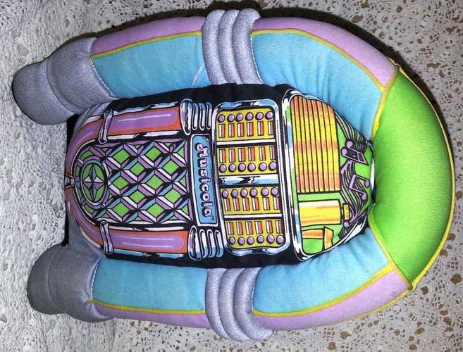 JUKEBOX PILLOW Musicola 40's Juke The Bubbler 7" Soft Sculpture Enesco 1988 NOS