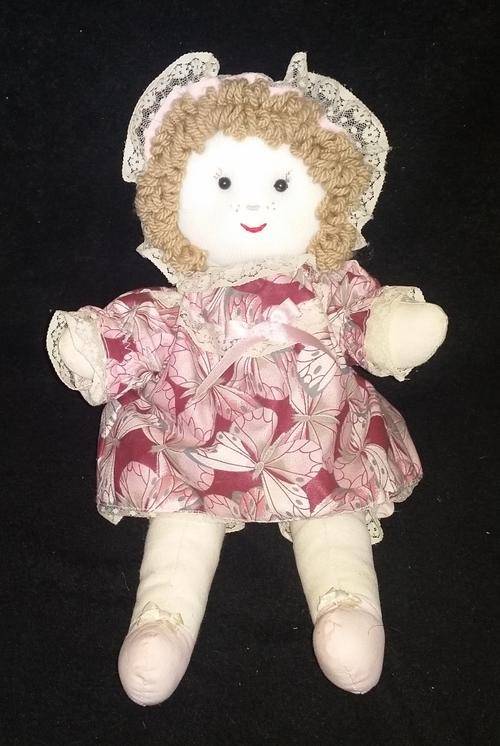 TAFFY'S TREASURES HAND MADE RAG DOLL