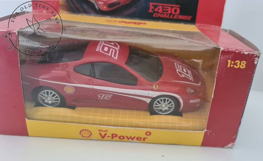 Shell Ferrari F430 Challenge model car in box - scale 1/38