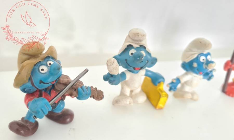 Vintage Smurf lot - see photos for conditions