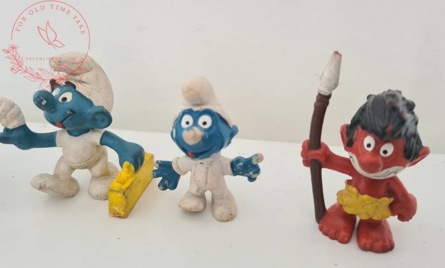 Vintage Smurf lot - see photos for conditions