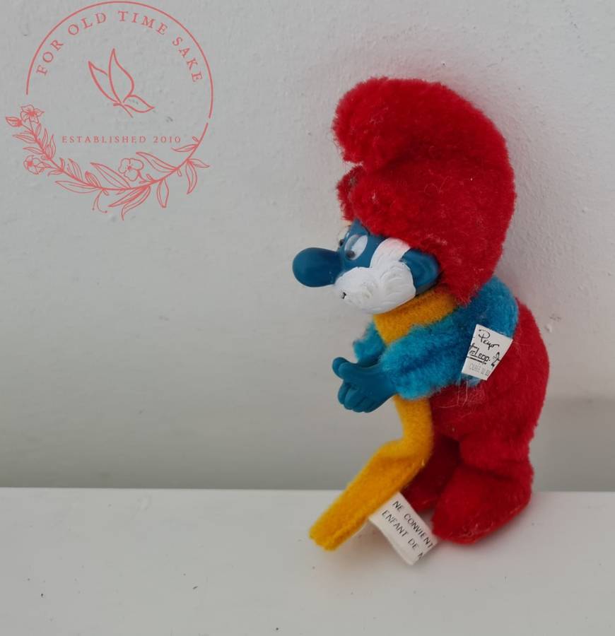 Vintage Pappa smurf pencil hugger
