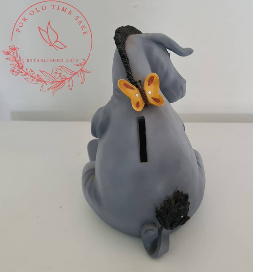 Disney Classic Pooh , +-20cm Porcelain Eeyore Money box - see photos