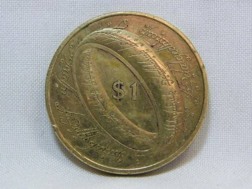 2003 New Zealand 1 dollar Lord of the Rings coin