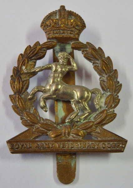 Great Britain Royal Army Veterinary Corps - Arms and services - Bi-metal - Cap badge - Slide