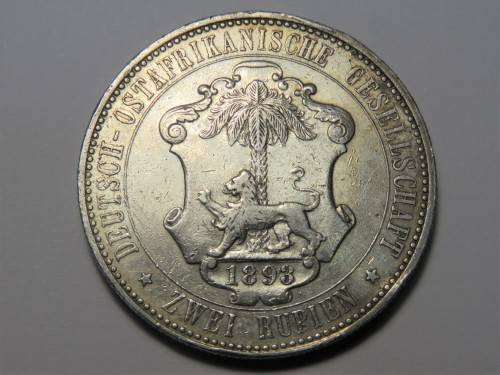 German East Africa 1893 zwei rupie - XF