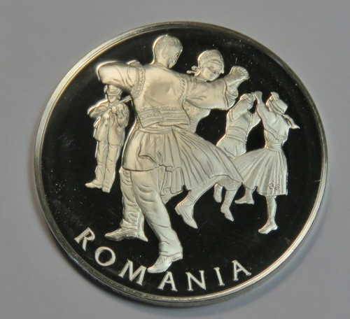 Romania United Nations proof sterling silver medallion - 13,6 grams