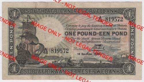 Postmus 1935 One Pound - VF+