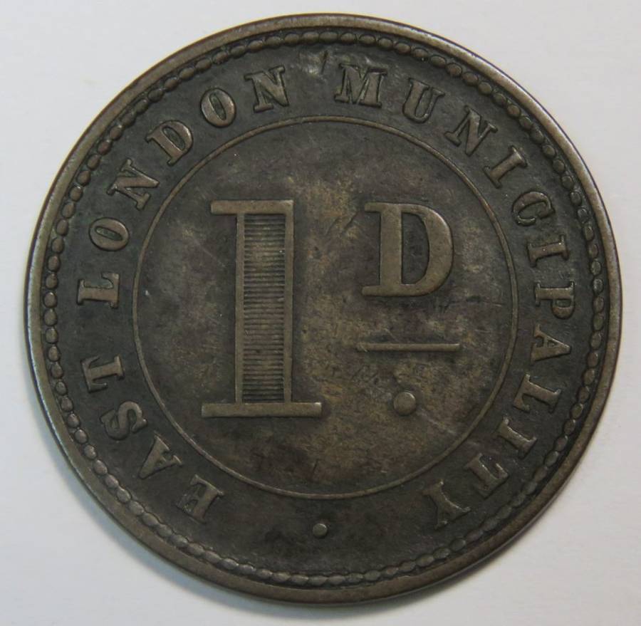 East London Municipal Ferry Token 1880