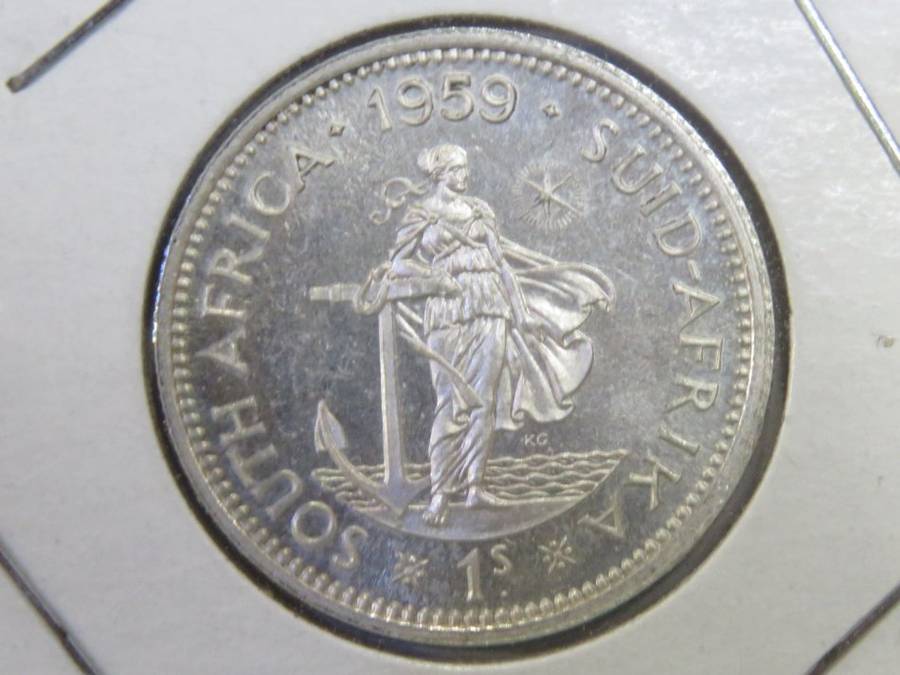 South Africa 1959 shilling UNC