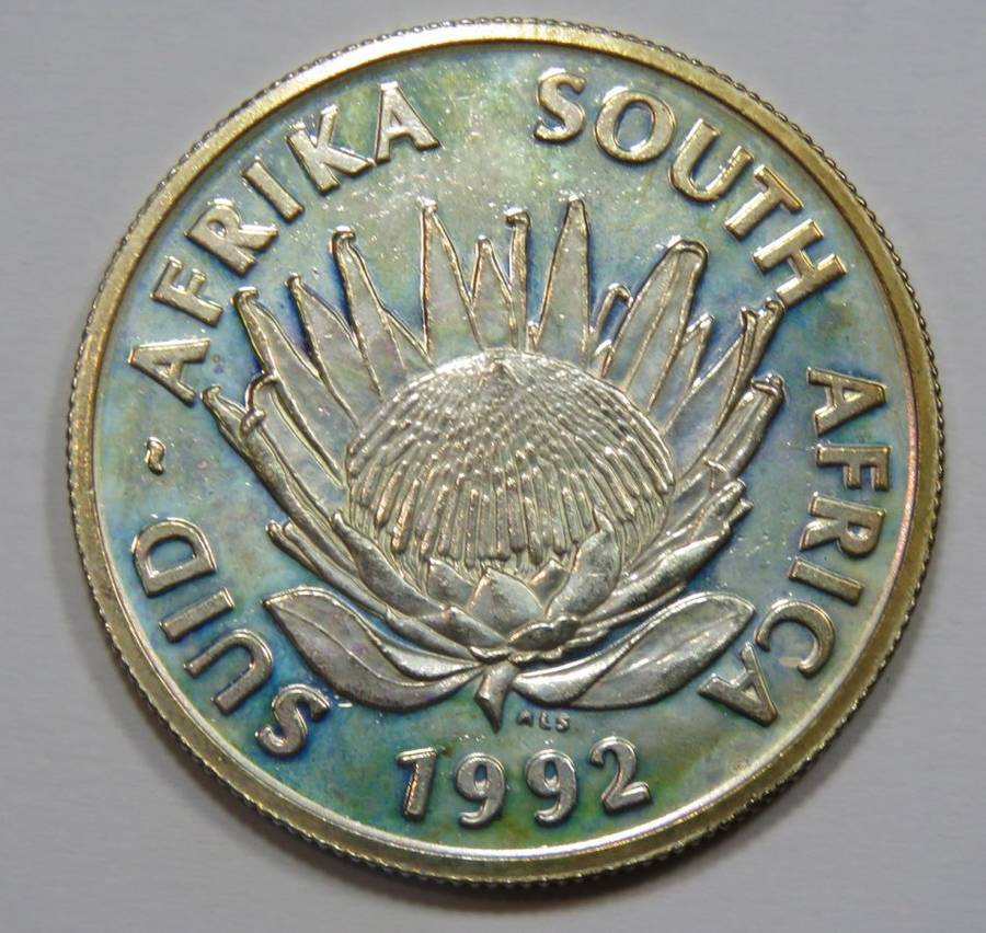 South Africa 1992 Protea rand UNC coinage