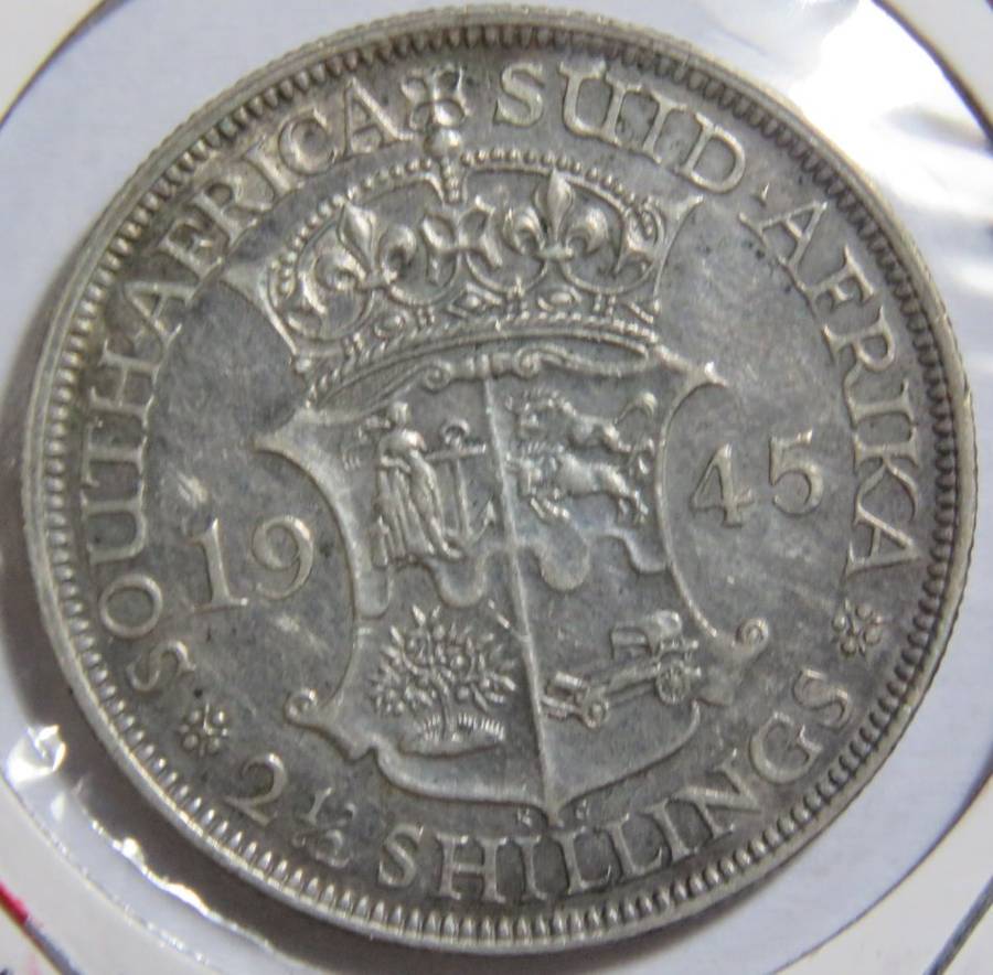 1945 SA Union Half Crown VF+