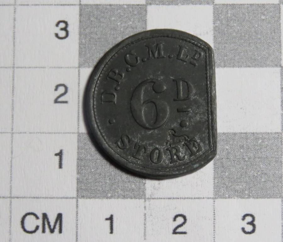 De Beers Consolidated Mines 6d sixpence token