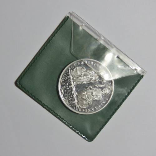 German 1739 City of Freiburg Commemorative 1980 proof silver medallion