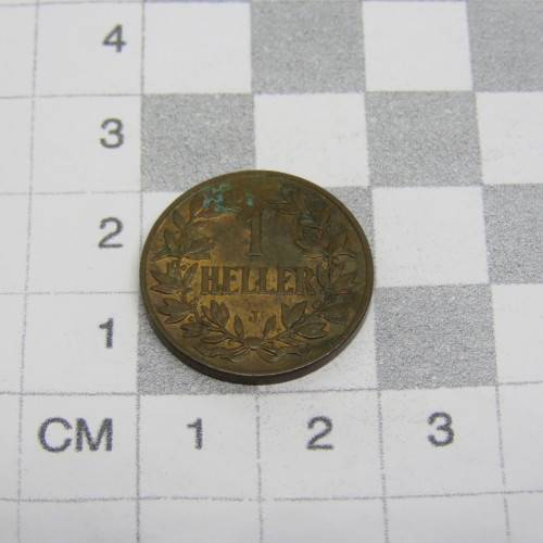 1905 German East Africa 1 Heller - J mintmark - UNC - some marks