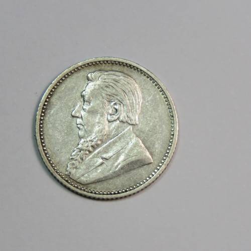1893 ZAR Kruger 6d sixpence XF