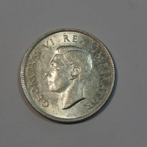 1943 South Africa two shilling - UNC
