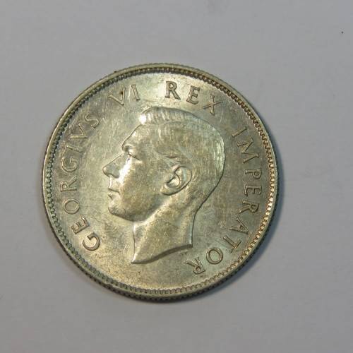 1937 South Africa two shilling - EF - Some mint lustre