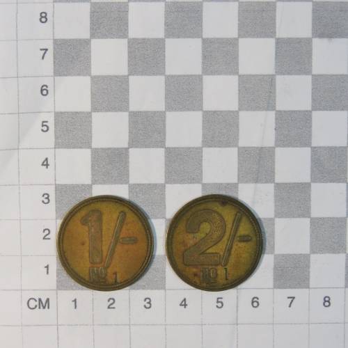 O.G and Co 1s and 2s tokens overstamped 1