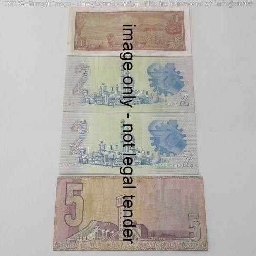 Lot of 7 South Africa replacement notes R1 to R50