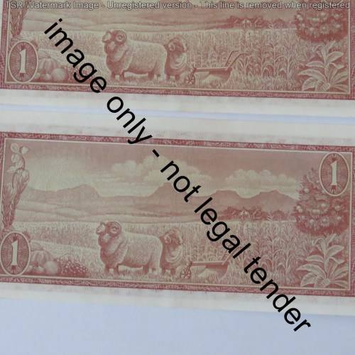 TW de Jongh 3rd issue lot of R1 notes uncirculated