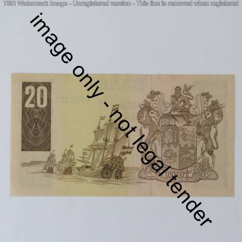 GPC de Kock 3rd Issue R20 replacement note Z17 with number 992200 uncirculated