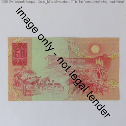 GPC de Kock 3rd issue lot of 3 uncirculated R50 banknotes with consecutive numbers