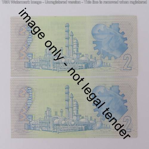 GPC de Kock 2nd Issue lot of 4 R2 notes with consecutive numbers