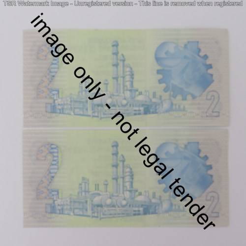 GPC de Kock 2nd Issue lot of 4 R2 notes with consecutive numbers