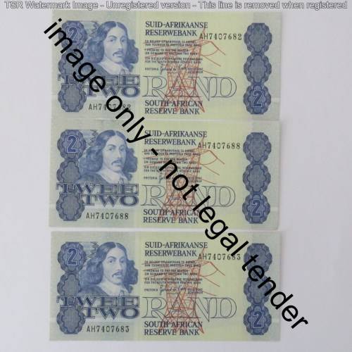GPC de Kock lot of 10 R2 notes - 2nd issue with consecutive numbers