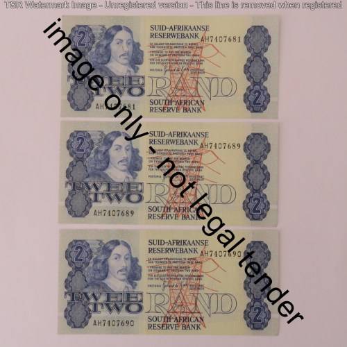 GPC de Kock lot of 10 R2 notes - 2nd issue with consecutive numbers