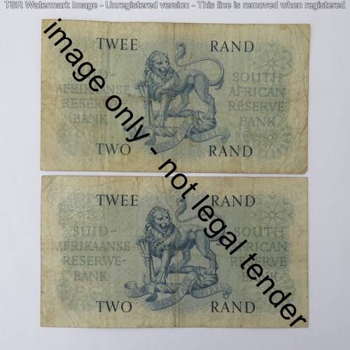 Rissik lot of 15 R2 notes all different prefix