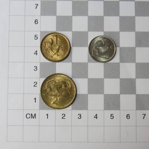 South Africa 1985 set of coins - 1 cent to 1 rand