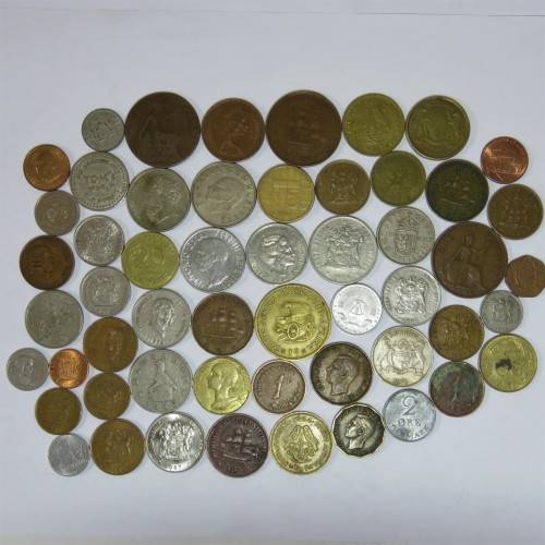 Lot of 50 mixed world coins - Vintage