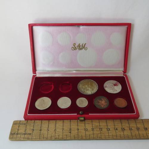 1966 RSA short proof set in long proof box - Afrikaans R1