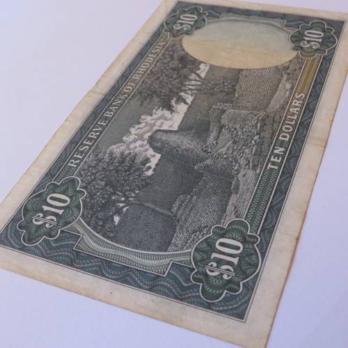 Reserve Bank of Rhodesia Ten Dollars 2 January 1979 VF+