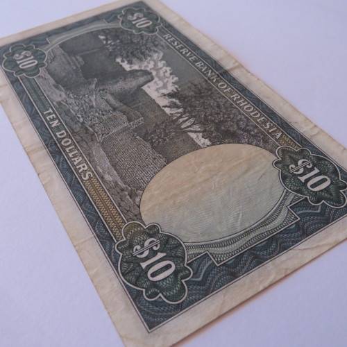Reserve Bank of Rhodesia Ten Dollars 2 January 1979 VF+