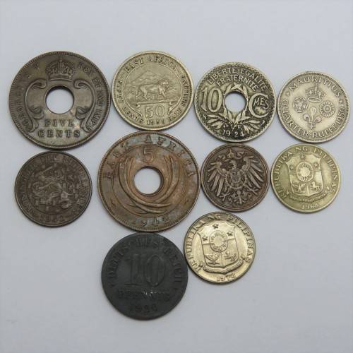 Lot of 10 world coins - All different