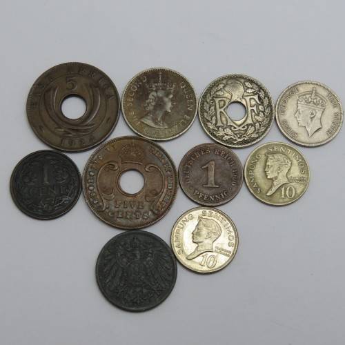 Lot of 10 world coins - All different