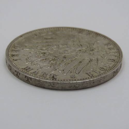 1911 D Germany Bavaria silver 3 mark - AU+