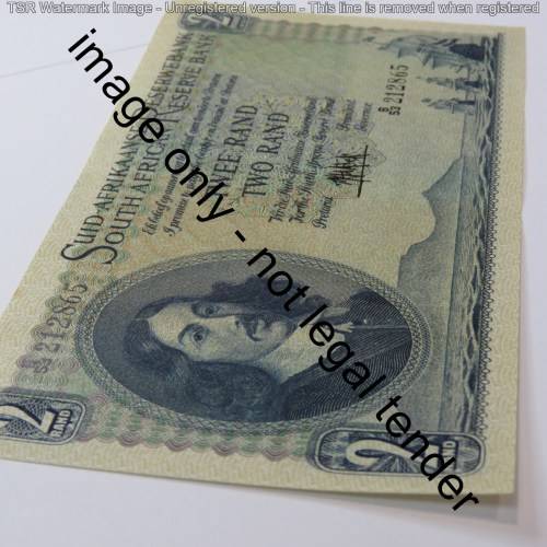 MH de Kock 4th Issue R2 banknote uncirculated with centre crease