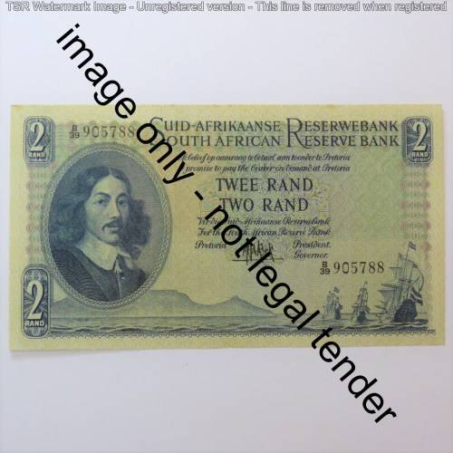 MH de Kock 4th Issue R2 banknote - Uncirculated with minor imperfections