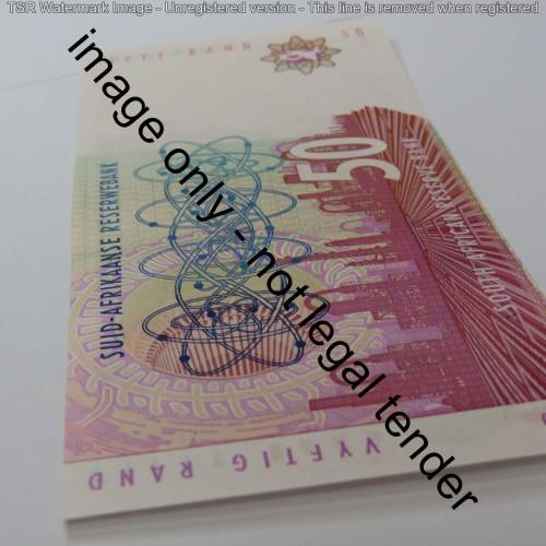 Mboweni First Issue pair of uncirculated R50 notes with consecutive numbers