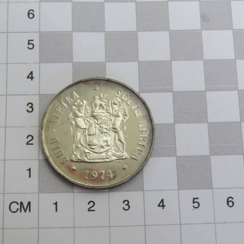 1974 South Africa silver proof R1 - Top condition