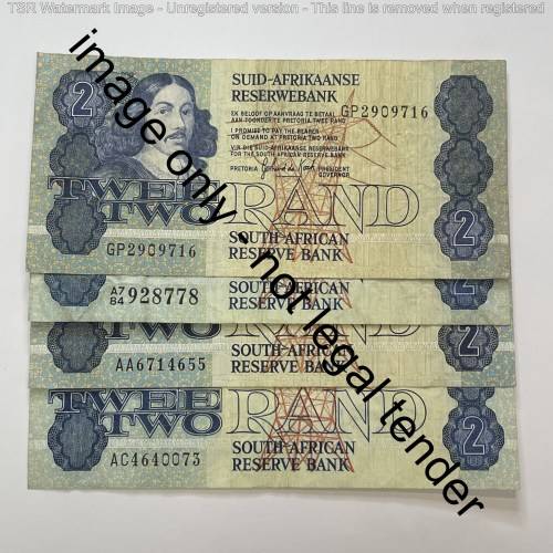 Lot of 4 different types R2 notes